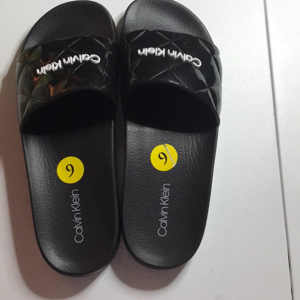 Black Calvin Klein Slides ***Offers Welcomed***